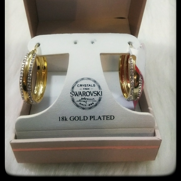 Sophia James Jewelry - 18K Gold Plated Hoop Earrings